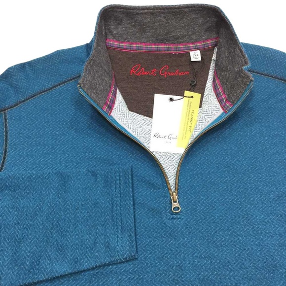 Robert Graham Warrensburg 1/4 Zip Sweater‎ - Picture 1 of 6